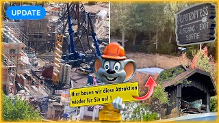 Abriss des ALPENEXPRESS Achterbahn THEMATISIERUNG und kleine Neuerungen  EUROPAPARK News Update [upl. by Eirek]