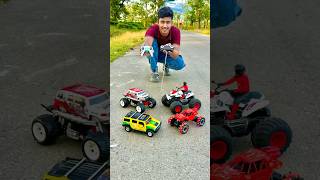 Rc quad vs rc monster car and Hummer car [upl. by Adur]