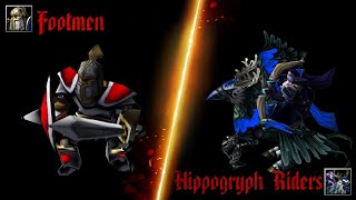 50 limit Footmen vs 100 limit Hippogryph Riders [upl. by Ioyal638]