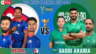 NEPAL VS SAUDI ARABIA ACC MENS PREMIER CUP 2024  LIVE SCORE AND COMMENTARY  LIVE MATCH TODAY [upl. by Orimar]