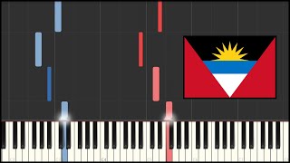 Antigua And Barbuda National Anthem Piano Tutorial [upl. by Maurie]