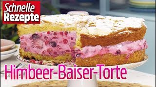 HimbeerBaiserTorte – das perfekte SommerDessert  Schnelle Rezepte [upl. by Conall53]