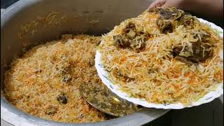 Original Mutton Biryani By Bawarchi for 50 People  Lucknowi Mutton Biryani  Easy Biryani Recipe [upl. by Naujed]