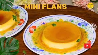 Mini Flan 3 ingredients Recipe  How to Make Mini Flan  Flan with Condensed Milk [upl. by Norihs235]