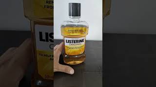 Listerine orignal mouthwash review listerine mouthwash toothpaste teethwhitening shorts [upl. by Oralla818]