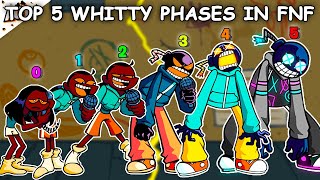 Top 5 Whitty Phases in Friday Night Funkin [upl. by Spenser478]