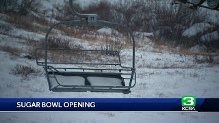 Sugar Bowl opens for the winter ski season [upl. by Ecnatsnoc370]