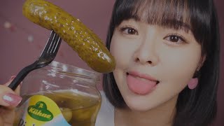 ASMR Juicy Pickle Eating Sounds🥒 Slow Eating [upl. by Aundrea]