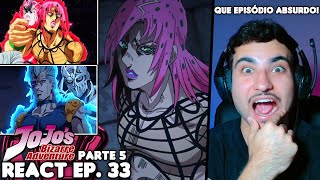 DIAVOLO REVELADO POLNAREFF VS DIAVOLO FOI INSANO React JoJos Bizarre Adventure Parte 5 EP 33 [upl. by Mufi]