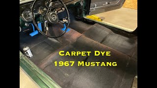 1967 Mustang Carpet Dye [upl. by Malachy690]