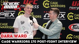 Dara Ward Cage Warriors 170 PostFight Interview [upl. by Leacim]