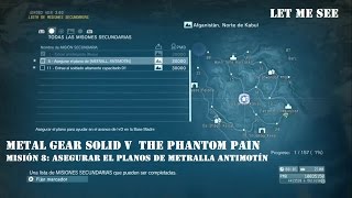 METAL GEAR SOLID V  quotAsegurar el planos de Metralla Antimotínquot  Español  Capitulo 8 [upl. by Analise]