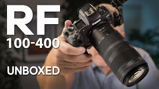 Canon RF 100400mm Lens Unboxing amp First Look [upl. by Dnalor]