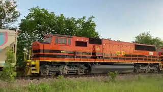 Ohio Central NKWA BPRR SD60Ms [upl. by Ylicis673]