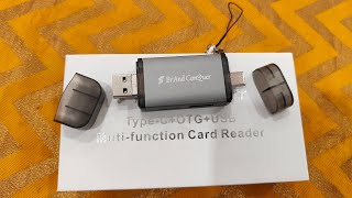 Brand Conquer Metal Body 6 in 1 OTGSD CardUSB Type CUSB 30 TF SDMicro SD Reader cardreader [upl. by Carry]