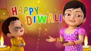 Happy Diwali Song  Hindi Rhymes for Children  Infobells [upl. by Odelinda]