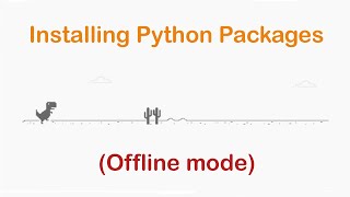 Installing python packages without internet  Offline Installation [upl. by Laise366]