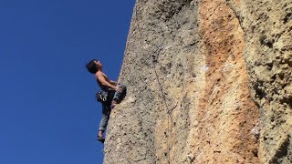 Escalada en Margalef 7b El Carasapo [upl. by Camala922]