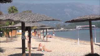 Dassia Beach Corfu island Greece today 27 October 2013 [upl. by Tronna]