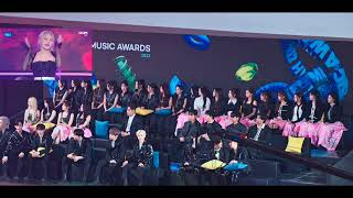 Idols reaction to kiss of life performance at HMA 2024 [upl. by Netsrik]