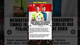 Maarten Paes Dan Emil Audero Timnas Indonesia Semakin Kuat timnasindonesia shorts spotsoccer [upl. by Aelaza]