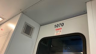 PATCO Speedline Train 1070 Ride Front Rainy POV Full Eastbound Ride To Lindenwold NJ 10032022 [upl. by Drawoh746]