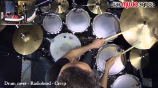 Radiohead Creep DRUM COVER  Drum Sheet Music Creep  Creep drums [upl. by Eimia]