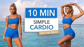 10 MIN SIMPLE CARDIO  On The Beat I not embarrassing suitable for public places easy to follow [upl. by Madelin193]