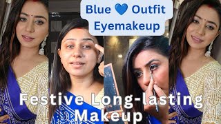 SweatProof Festival Makeup That Lasts All Day makeup navratri [upl. by Dnomhcir]