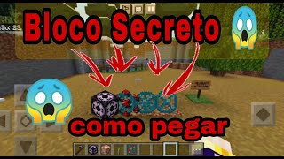 COMO PEGAR 5 BLOCOS SECRETOS DO MINECRAFT PE PS4 Xbox e Windows10 [upl. by Carli]