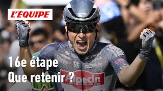 Tour de France 2024  Chute de Girmay 3e victoire de Philipsen  Que retenir de la 16e étape [upl. by Vano]