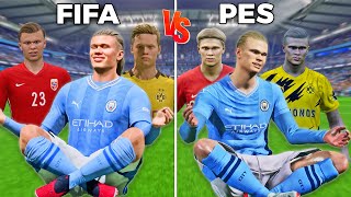 Erling Haaland evolution  FIFA vs PES 2020  2024 ✅ Fujimarupes [upl. by Nele]