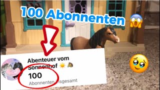 Danke für die 100 Abos 🥹🥹🥹 Video für meine Abonnenten 🤩🥹  Playmobil Pferde [upl. by Enelaehs144]