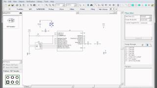 DipTrace Schematic Capture ATtiny2313 breadboard header [upl. by Parks]