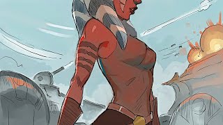 Ahsoka the master of saber grip  Animated Comic Dub [upl. by Leviram]