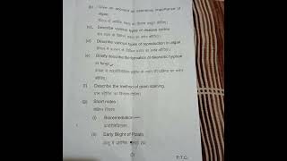 Botany important questions BSc 2nd year shortvideo [upl. by Ulrick]