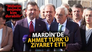 Ekrem İmamoğlu Mardinde Ahmet Türkü ziyaret etti Millet açıklaması büyük alkış aldı [upl. by Ailecra]