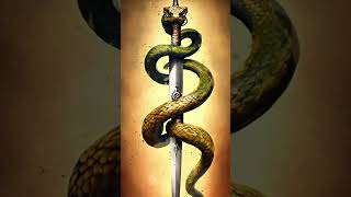 The king snake coiled around the Sword NoCopyright wow snake creativecommons amazing [upl. by Curnin648]