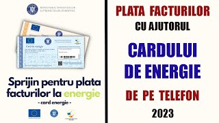 Plata facturilor cu ajutorul cardului de energie de pe telefon  2023 [upl. by Aniluap]