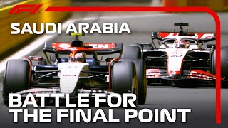 Magnussen and Tsunoda Battle For The Final Point  2023 Saudi Arabian Grand Prix [upl. by Meid]