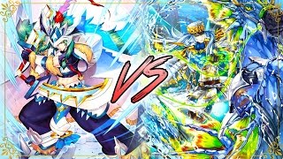 Cardfight Vanguard G Royal Paladin Altmile Vs Aqua Force Thavas [upl. by Roana790]