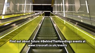 BehindTheHoardings Canary Wharf Elizabeth line station open day February 2018 [upl. by Padraic27]