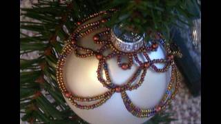 Beaded Christmas Ornament Howto [upl. by Fiora]