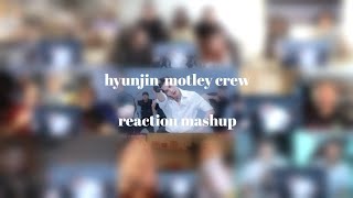 Artist Of The Month hyunjinStray Kids motley crew reaction mashup [upl. by Tremaine752]