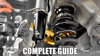 How to Setup Adjustable Coilovers amp Control Arms  MacPherson amp Divorced [upl. by Domenech]