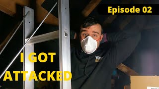 Ep 02 I GOT ATTACKED  Installing an inline extractor fan and roof vent UK electrician [upl. by Sefton]