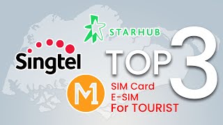 Singapore  Top 3 Tourist SIM Cards [upl. by Huxham]