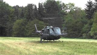 Bundeswehr Bell UH1D Landung Waldschneise [upl. by Tingley828]