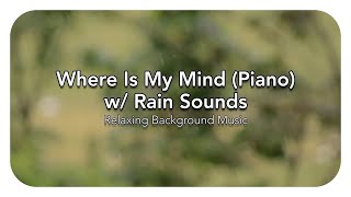 Where Is My Mind Piano w Rain Sounds  Relaxing Background Music [upl. by Eveam138]