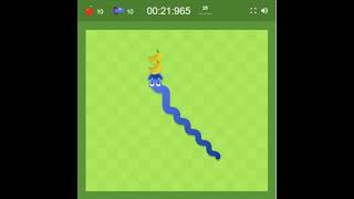 Google Snake Speedrun Portal Mode Slow 25 Apples Dice Standard 44169s PB [upl. by Dwayne330]